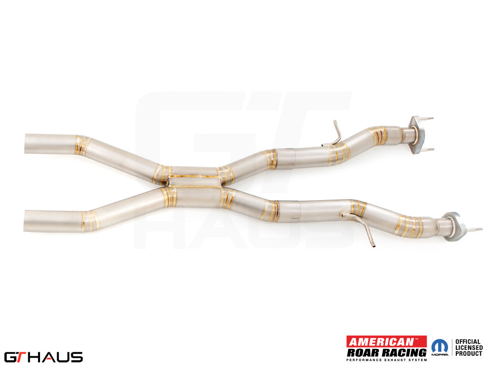 Stainless steel catback X-pipe resonator delete section for 2012+ Jeep Grand Cherokee R/T with 5.7 HEMI V8.