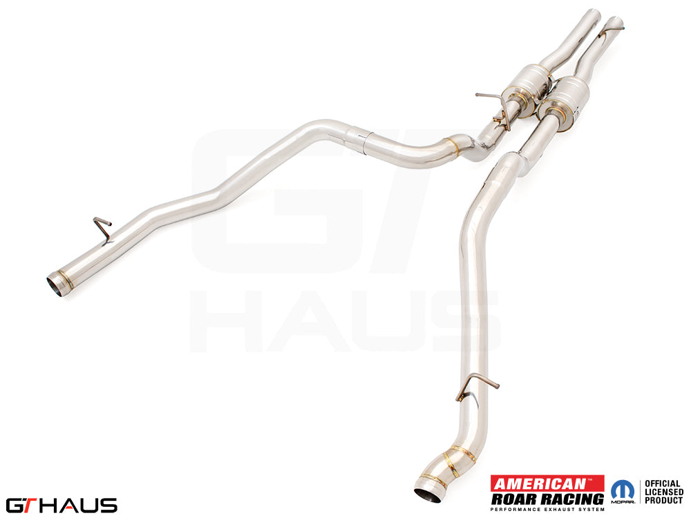 Premium performance exhaust system for RAM RHO V6T (2025+) featuring stainless steel construction and enhanced airflow.