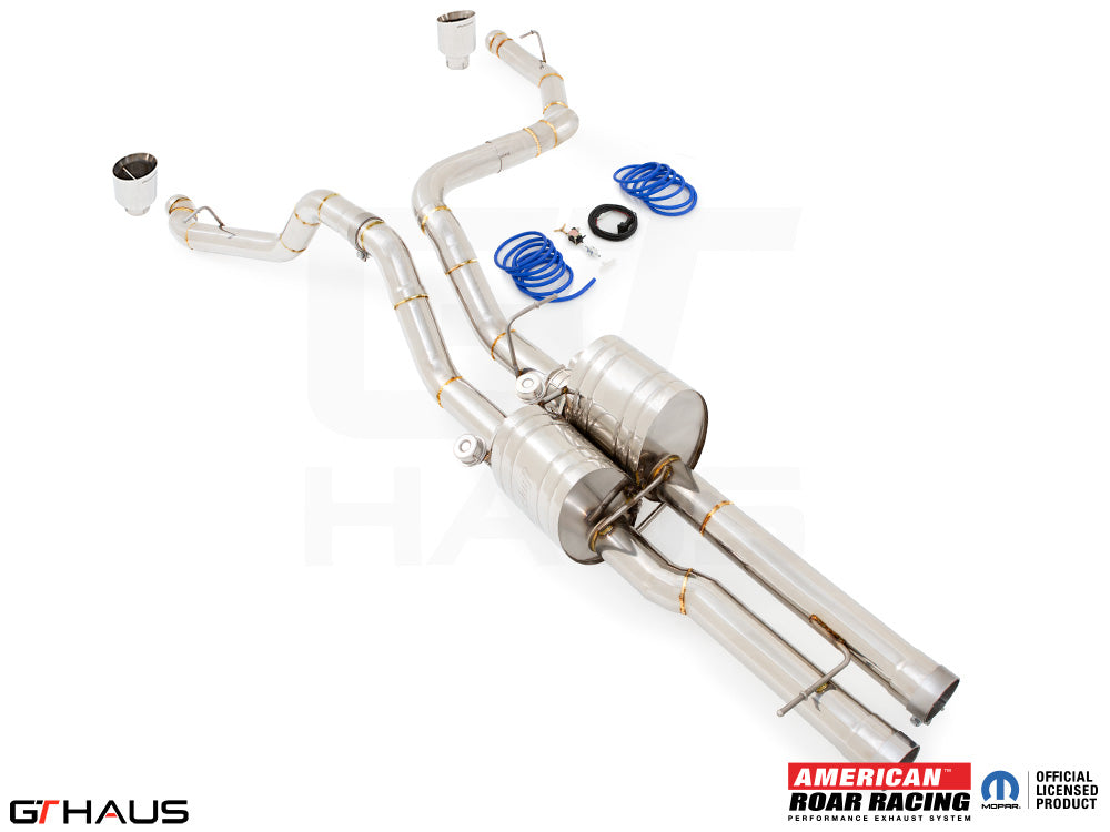 Premium exhaust system for RAM RHO V6T (2025+), featuring stainless steel construction and enhanced performance design.