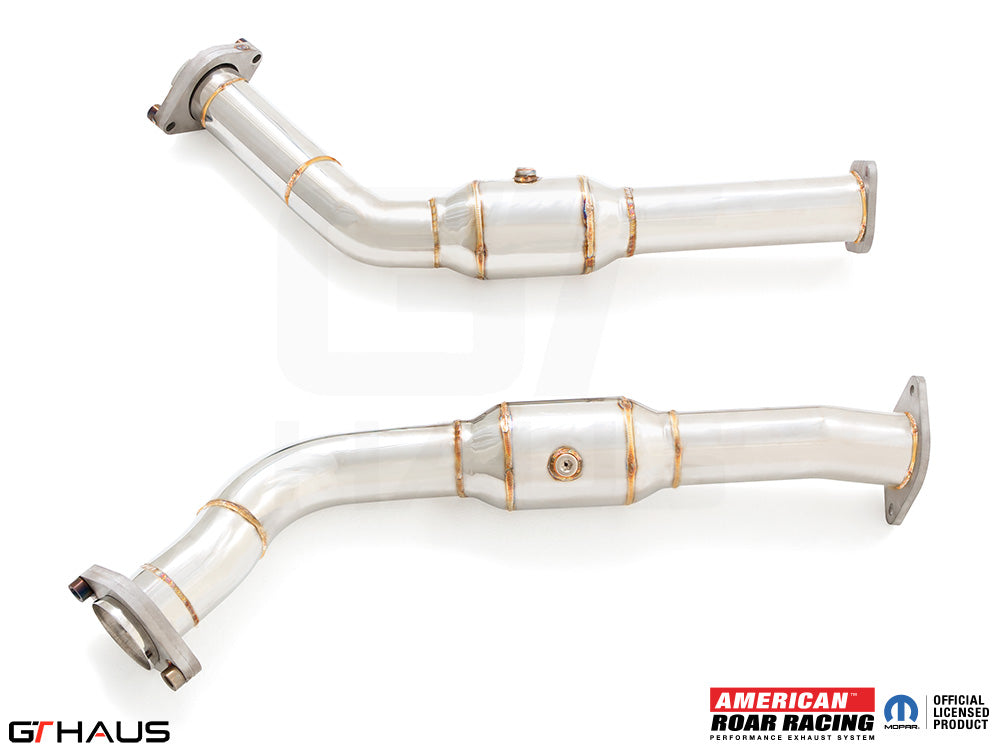 Premium down pipes for RAM TRX 2021-2024, featuring 400 CEL sport cats and OBD2 compatibility for enhanced performance.