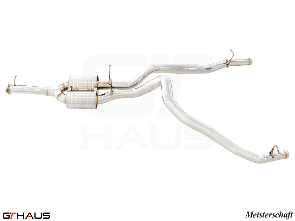 Premium performance exhaust system for RAM 1500 (5.7 HEMI V8) 2019+, featuring stainless steel construction and enhanced flow.