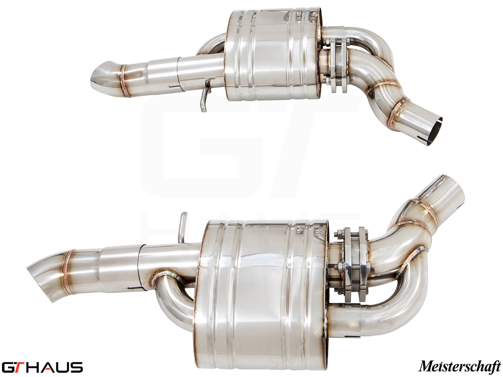 Premium exhaust system for Audi A8/S8 D4 W12 6.3L Quattro, featuring stainless steel construction and enhanced performance.