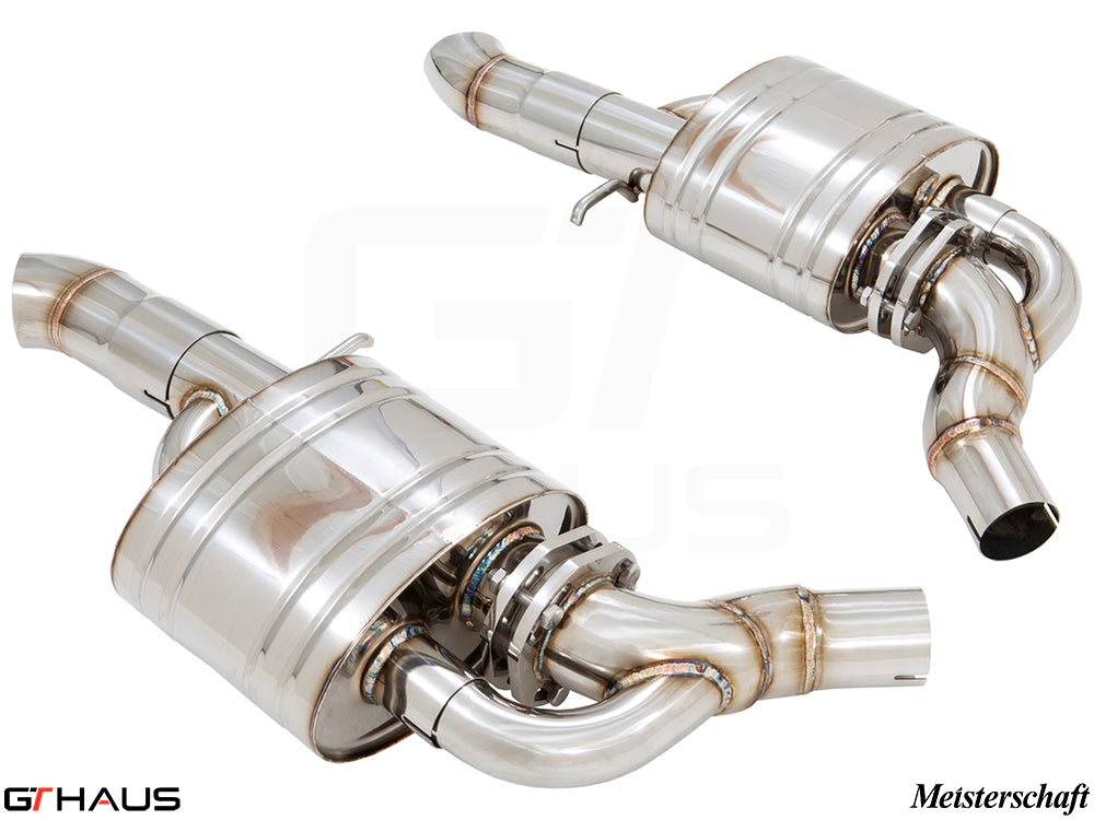Premium stainless steel exhaust system for Audi A8/S8 W12 6.3L Quattro, enhancing performance and sound.