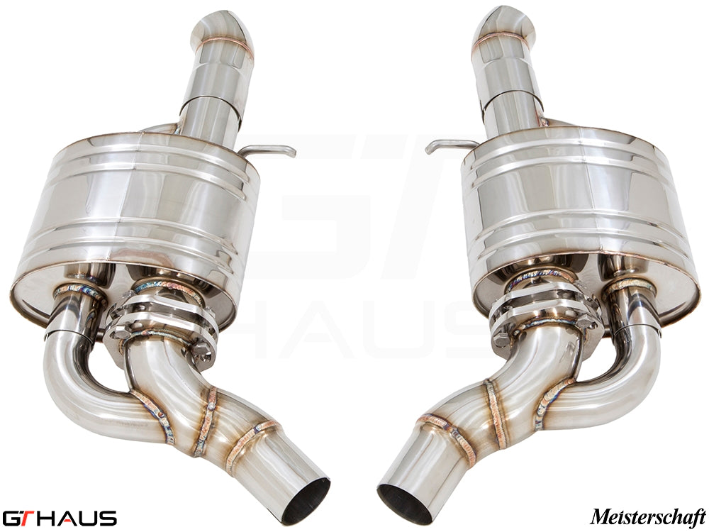 Premium exhaust system for Audi A8/S8 D4 W12 6.3L Quattro, featuring high-quality stainless steel construction.