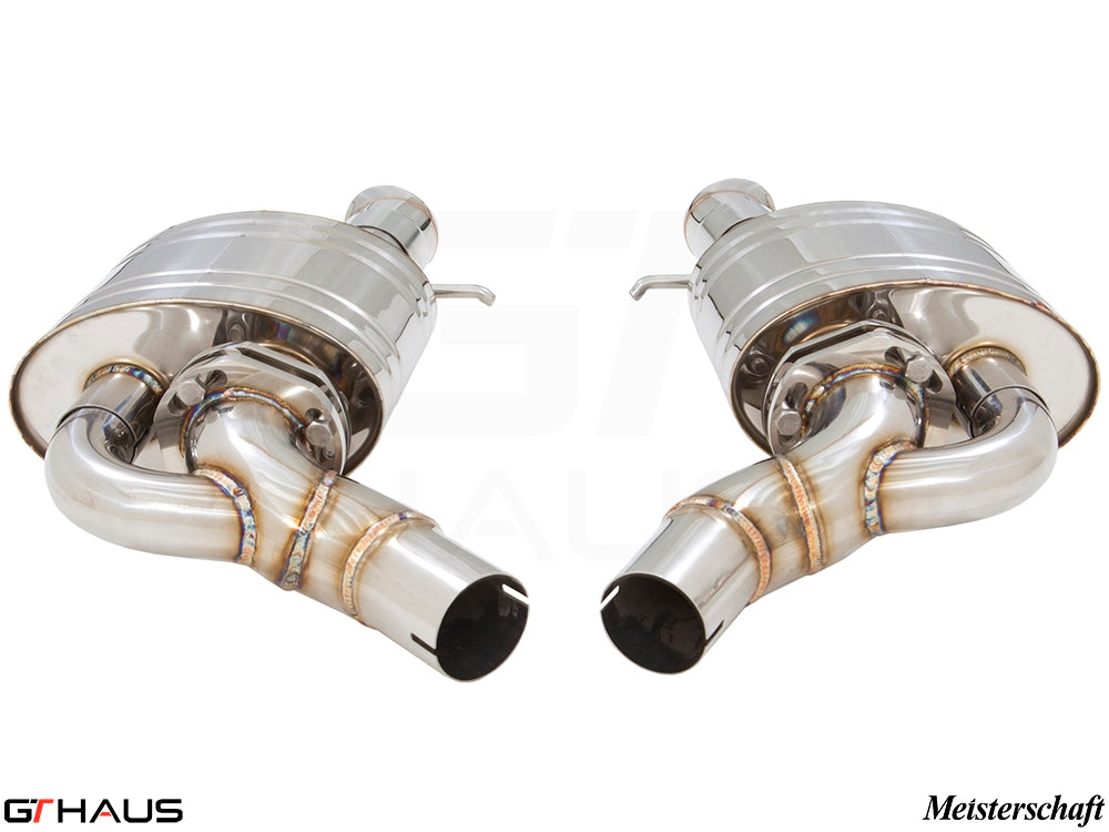 Premium exhaust system for Audi A8/S8 D4 W12 6.3L Quattro, featuring stainless steel construction and performance design.