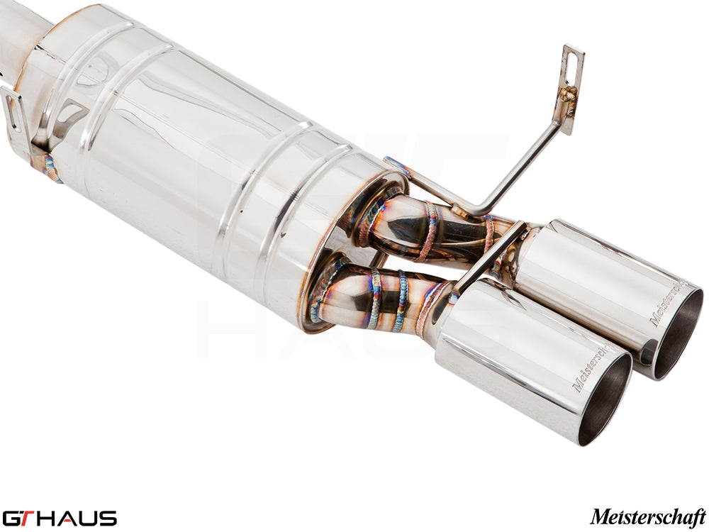 Premium Meisterschaft exhaust system for BMW E36/7, E36/8 Z3M, enhancing performance and sound for 1998-2000 models.