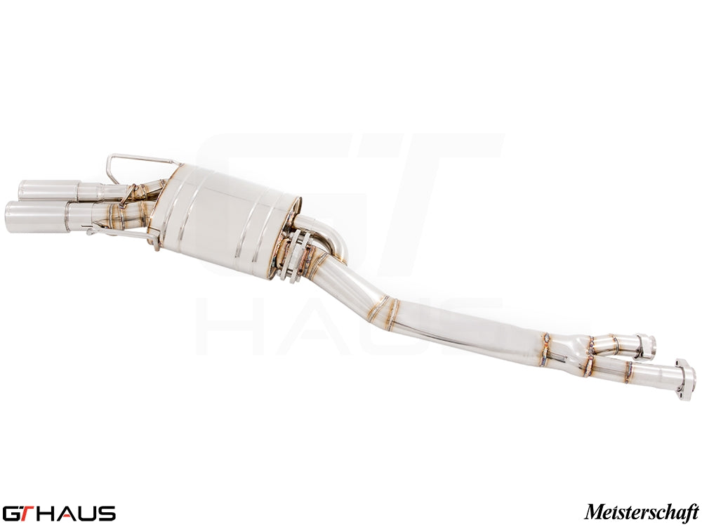 Premium exhaust system for BMW E36 M3 3.0L/3.2L Coupe/Cabrio, featuring stainless steel construction and enhanced performance.