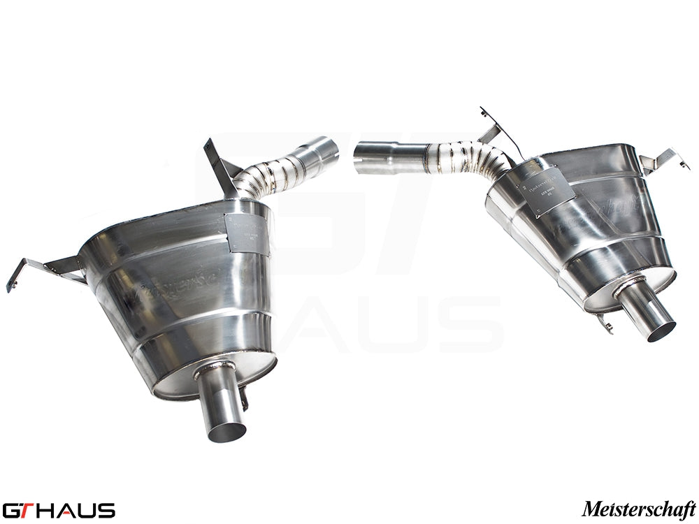 Premium stainless steel exhaust system for BMW E52 Z8 V8 Roadster and Alpina Roadster, enhancing performance and sound.