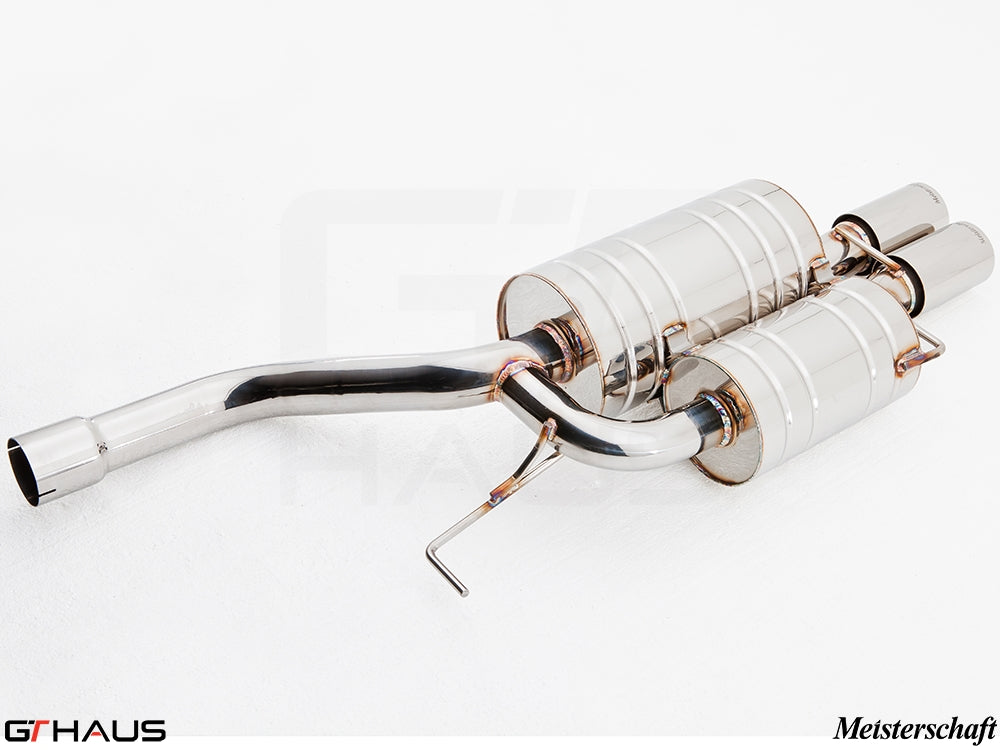 Premium performance exhaust system for BMW E60/61 5 Series 525i/xi, 528i/xi, 530i/xi (2004-2010). Hand-built with stainless steel.