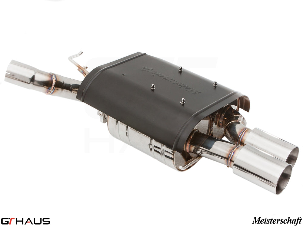 Premium performance exhaust system for BMW E63/64 6 Series 645Ci/650Ci, featuring stainless steel construction and electronic valve control.