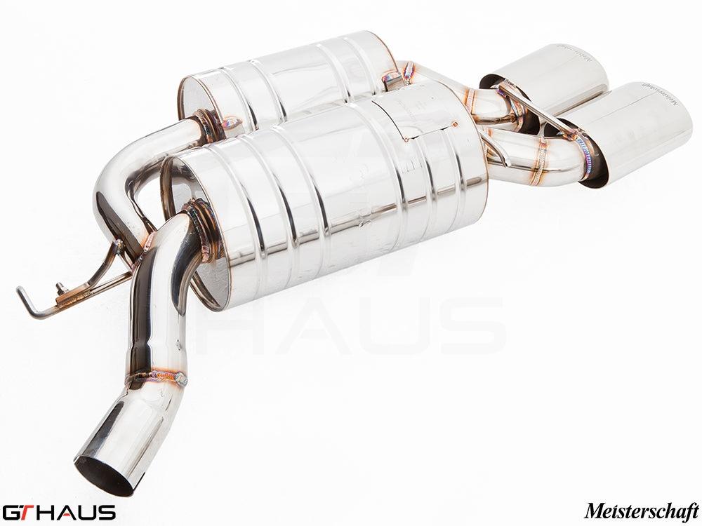 Premium stainless steel exhaust system for BMW E63/64 M6 V10, enhancing performance and sound for 2006-2010 models.