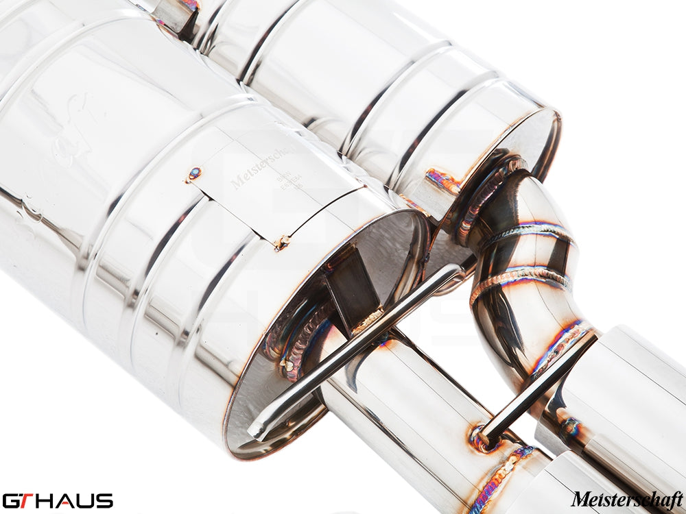 Premium stainless steel exhaust system for BMW E63/64 M6 V10, featuring precision craftsmanship and durability.