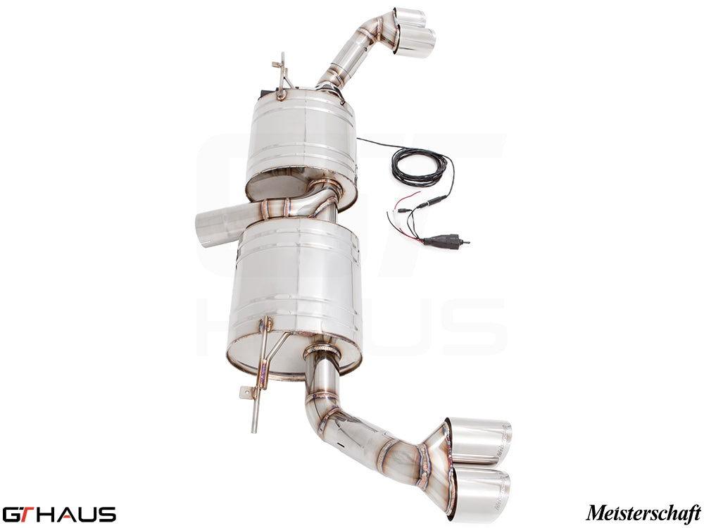 Premium exhaust system for BMW E70 X5 SAV 3.0i (2007-2013), featuring stainless steel construction and electronic valve control.