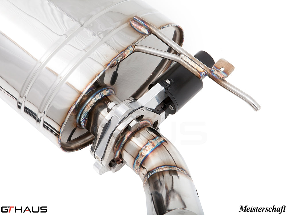 Premium exhaust system for BMW E70 X5 SAV 3.0i, featuring electronic valve control and high-quality stainless steel construction.