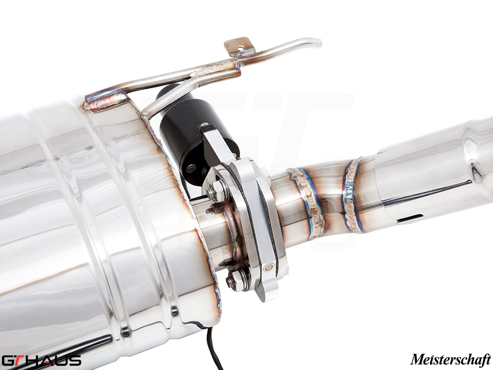 Premium exhaust system for BMW E70 X5 SAV 3.0i featuring electronic valve control and stainless steel construction.