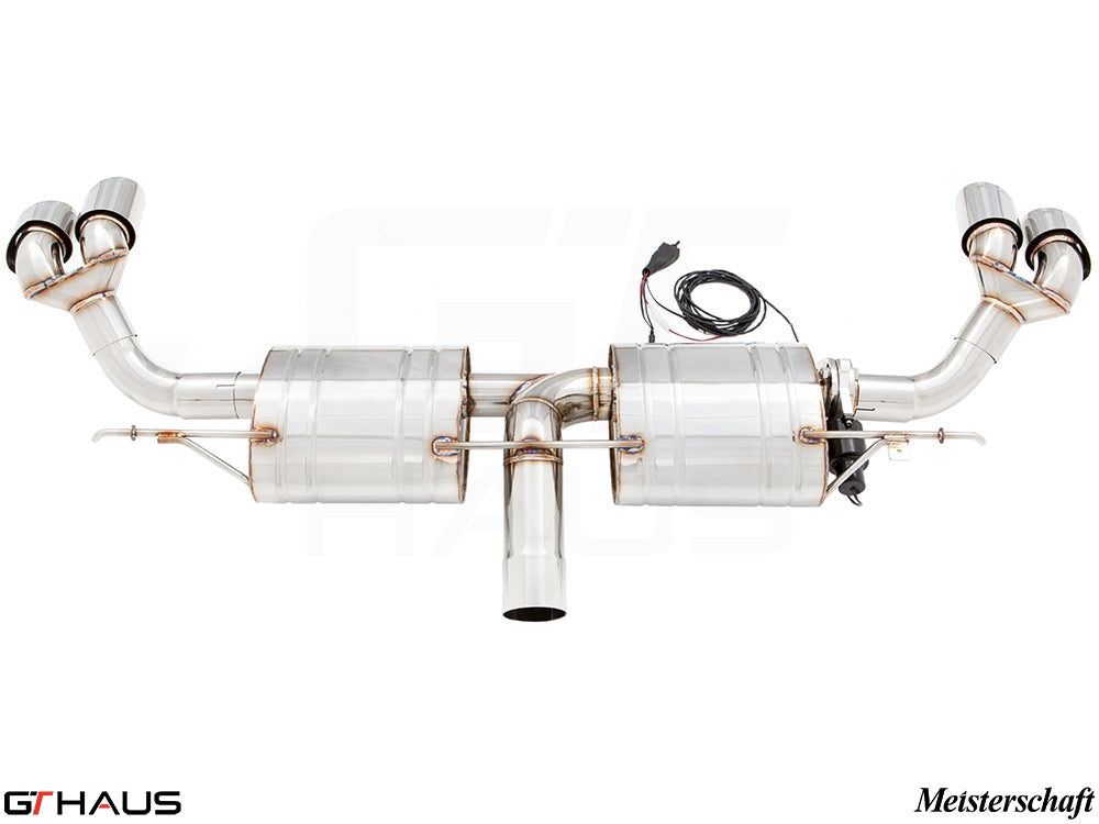 Premium performance exhaust system for BMW E70 X5 SAV 3.5i, featuring stainless steel construction and electronic valve control.