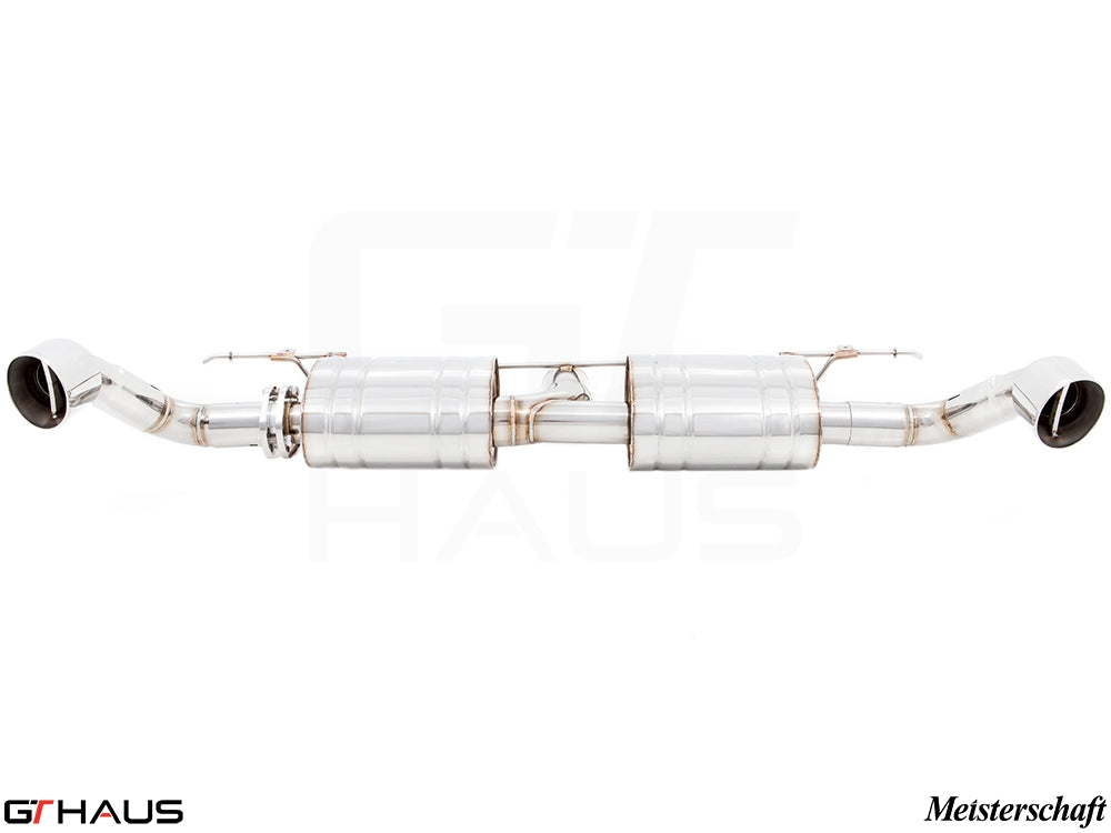 Premium performance exhaust system for BMW E70 X5 SAV 3.5i, featuring stainless steel construction and dual tips.