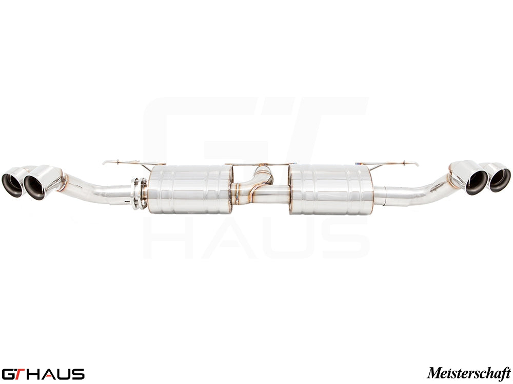 Premium performance exhaust system for BMW E70 X5 SAV 3.5i, featuring stainless steel construction and dual tips.