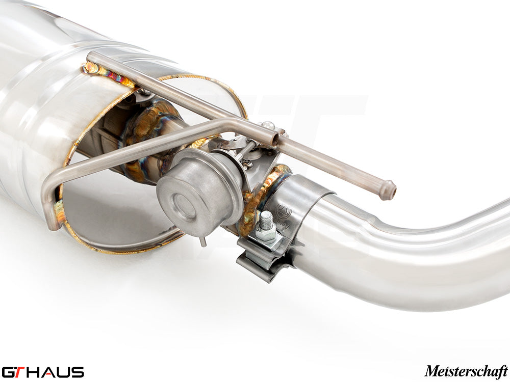 Premium exhaust system for BMW E71 X6 SAV Sport 3.5i featuring stainless steel construction and electronic valve control.