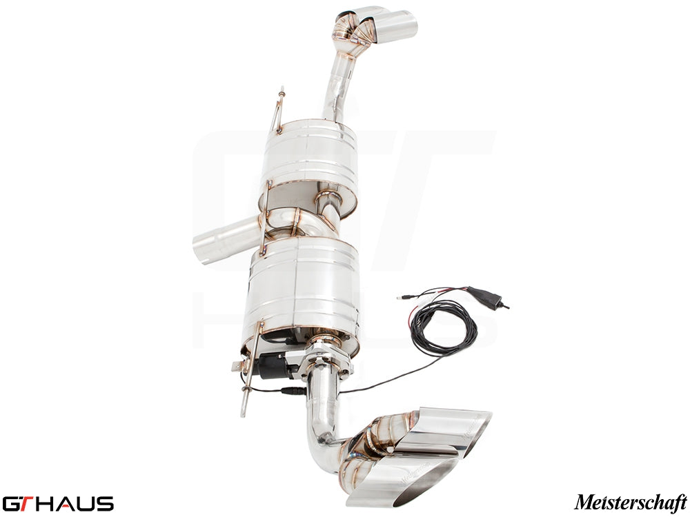 Premium exhaust system for BMW E71 X6 SAV Sport 3.5i, featuring stainless steel construction and electronic valve control.