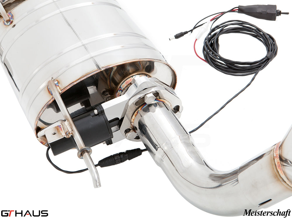 Premium exhaust system for BMW E71 X6 SAV Sport 3.5i, featuring electronic valve control and stainless steel construction.