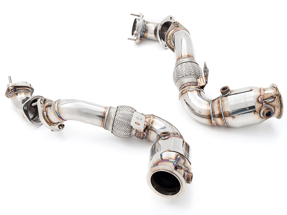 Premium down pipes for BMW E71 X6 SAV Sport 2008-2014 with 400CEL sport cats, designed for enhanced performance.