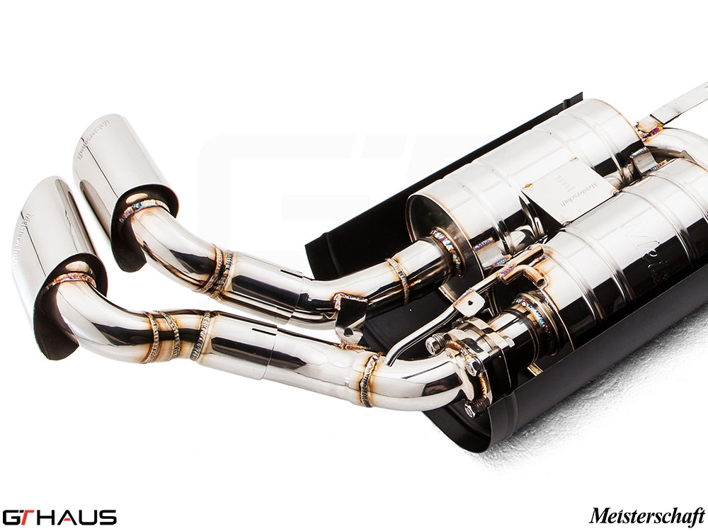 Premium stainless steel exhaust system for BMW E71 X6 SAV Sport 5.0i, enhancing performance and sound.