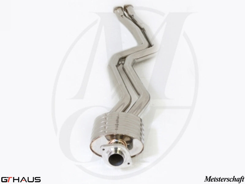 Premium stainless steel section 1 pipes with resonator for BMW E82/88 1 Series 2008-2013, enhancing performance and sound.