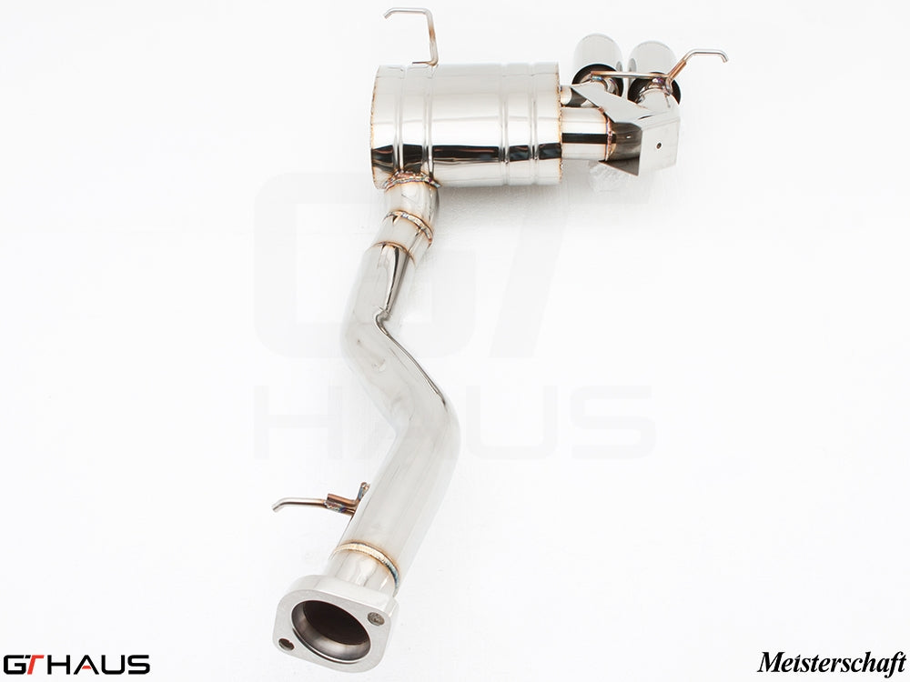 Premium exhaust system for BMW E82/88 1 Series 135i, featuring stainless steel construction and electronic valve control.