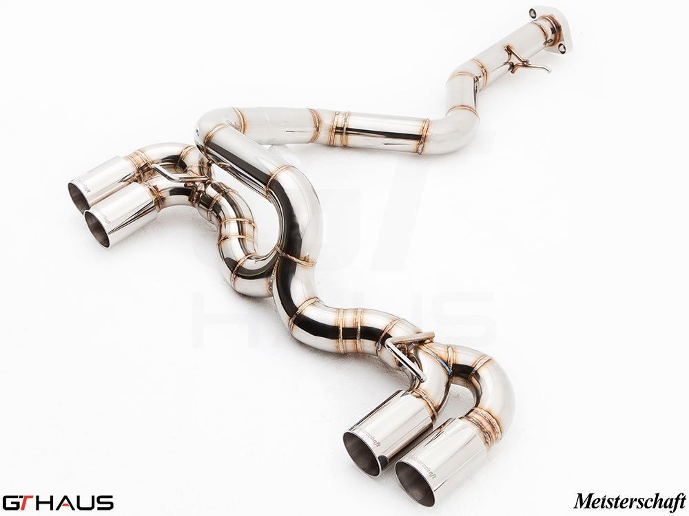 Premium stainless steel exhaust system for BMW E82/88 1 Series 1M Coupe, enhancing performance and sound.