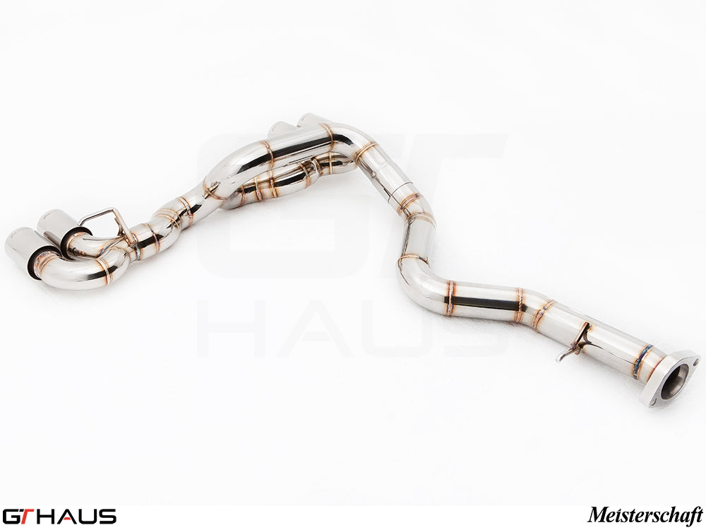 Premium stainless steel exhaust system for BMW E82/88 1 Series 1M Coupe, featuring precision hand-built design.