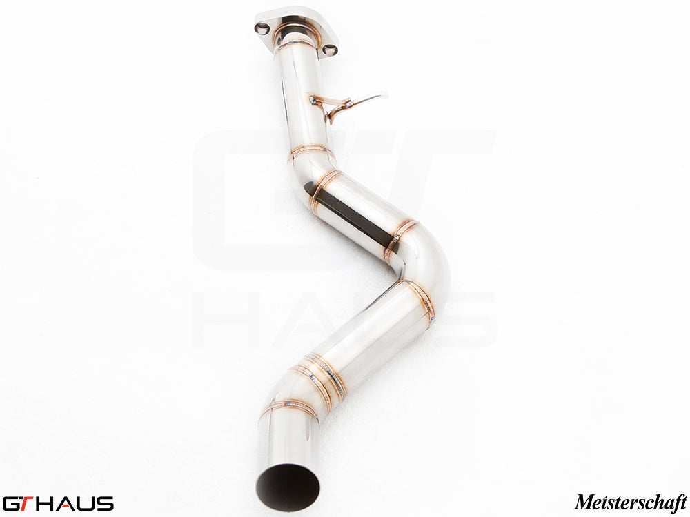 Premium stainless steel exhaust pipe for BMW E82/88 1 Series 1M Coupe, designed for enhanced performance and sound.