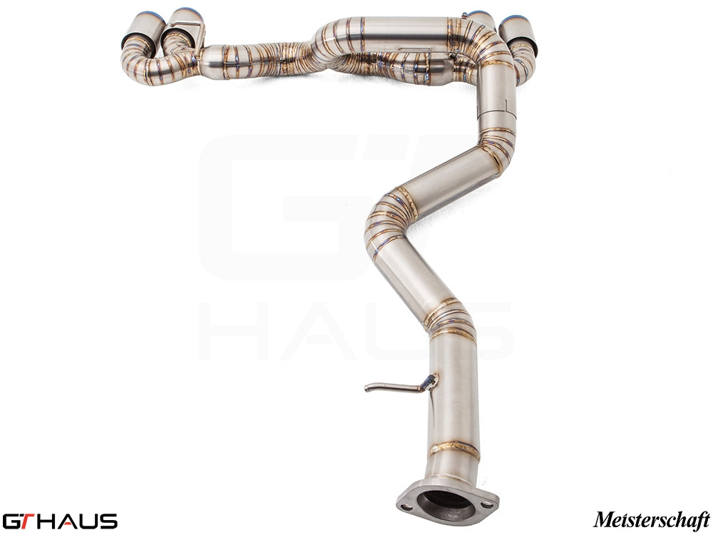 Premium performance exhaust system for BMW E82/88 1 Series 1M, featuring stainless steel construction and precision design.