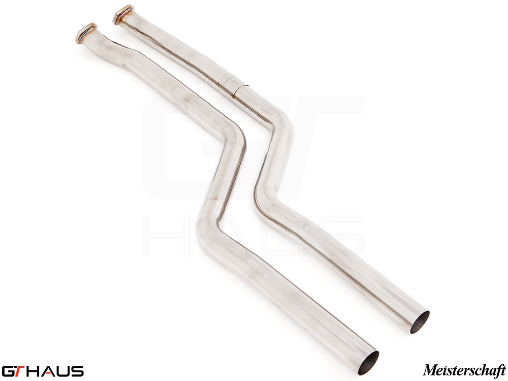 Premium stainless steel section 1 pipes for BMW E90/91/92/93 335i/xi inline 6 turbo models, 2006-2012.
