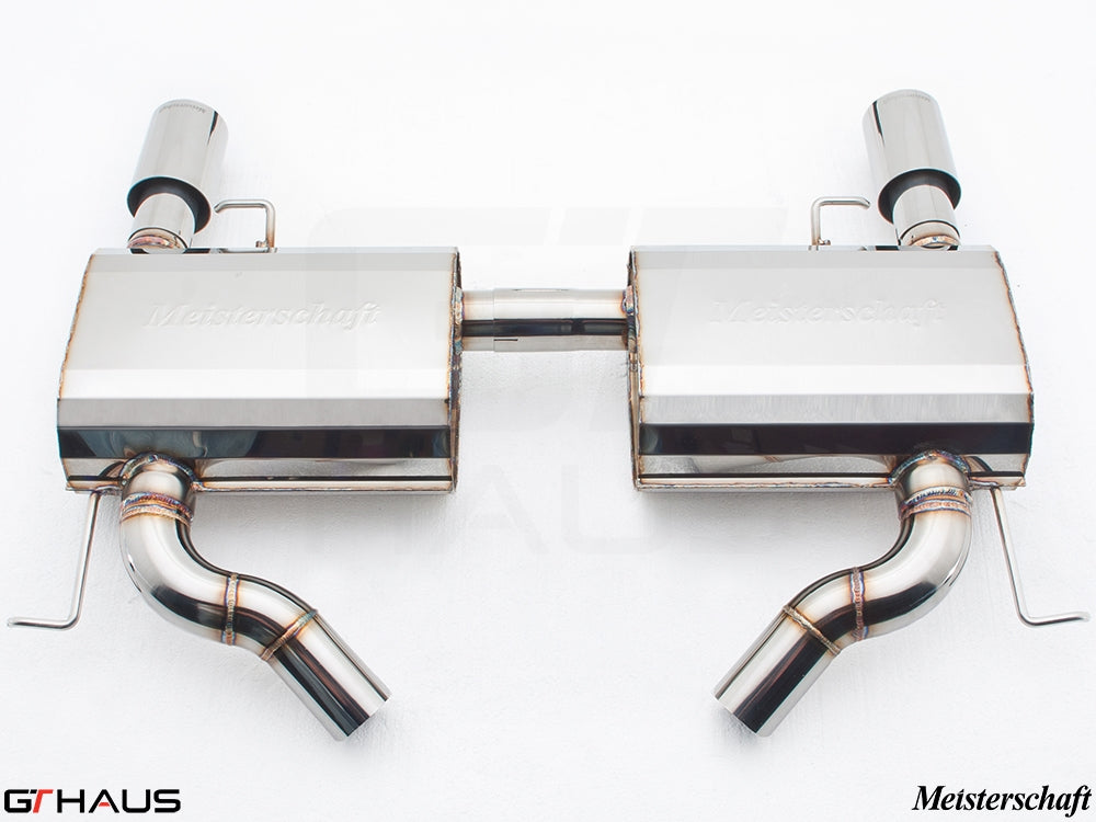 Premium Meisterschaft exhaust system for BMW E90/91/92/93 335i/xi models, enhancing performance and sound.