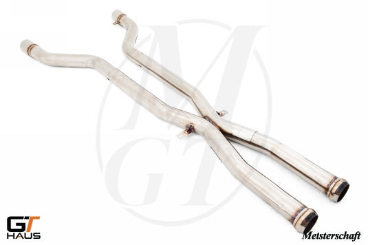 Premium stainless steel L.X. pipe for BMW E90/92/93 M3 (2008-2012) enhances performance and exhaust flow.