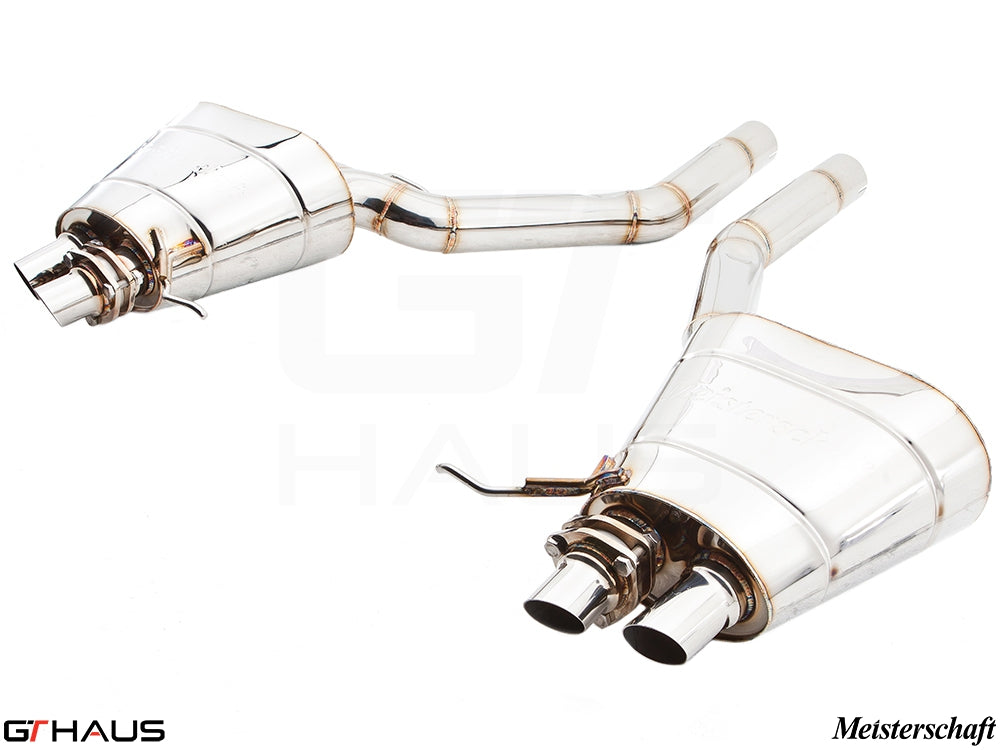 Premium exhaust system for BMW F01/F02 7 Series 760Li Bi-turbo V12, enhancing performance and sound from 2009-2015.
