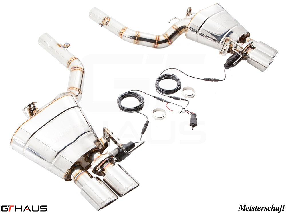 Premium performance exhaust system for BMW F06 6 Series Gran Coupe 640i, featuring electronic valve control and stainless steel construction.