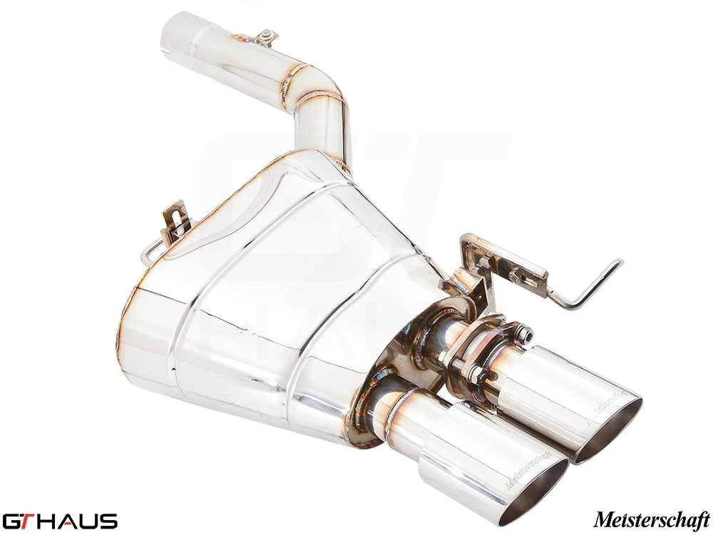 Premium exhaust system for BMW F06 6 Series Gran Coupe 640i, featuring dual tips and high-quality stainless steel construction.