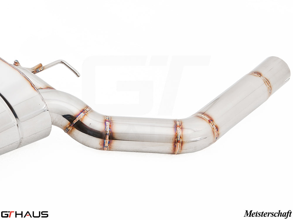 Premium stainless steel exhaust system for BMW F10 5 Series 523i/528i Inline 6, designed for enhanced performance and sound.