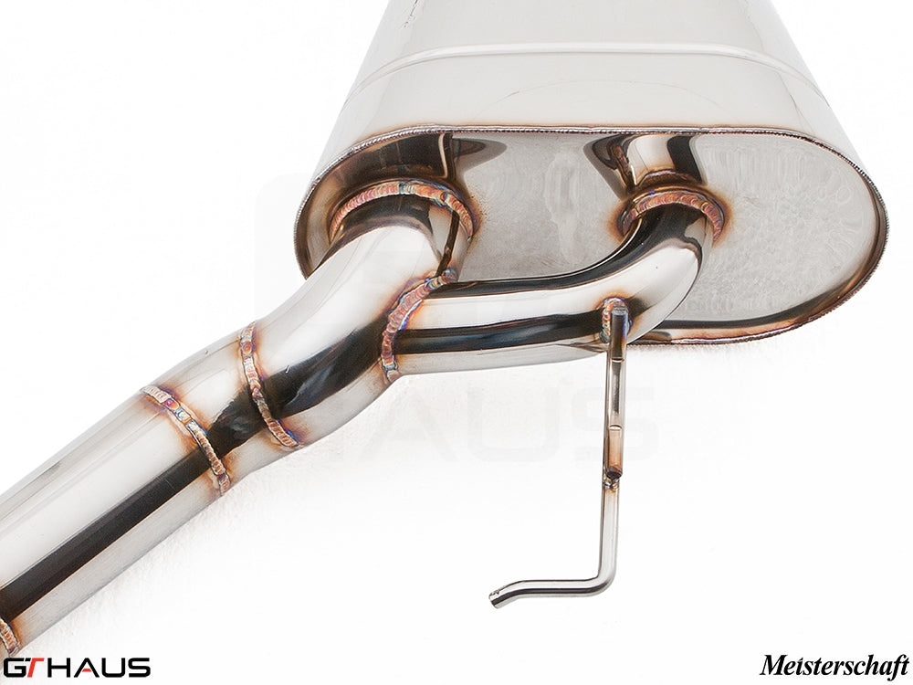 Premium exhaust system for BMW F10 528i, featuring high-quality stainless steel construction and precision welding.