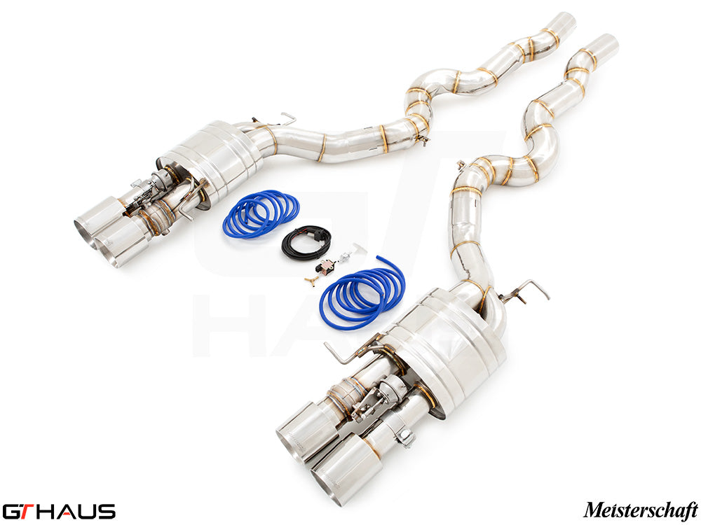 Premium exhaust system for BMW F12/13 M6 V8 Twin Turbo, featuring stainless steel construction and electronic valve control.