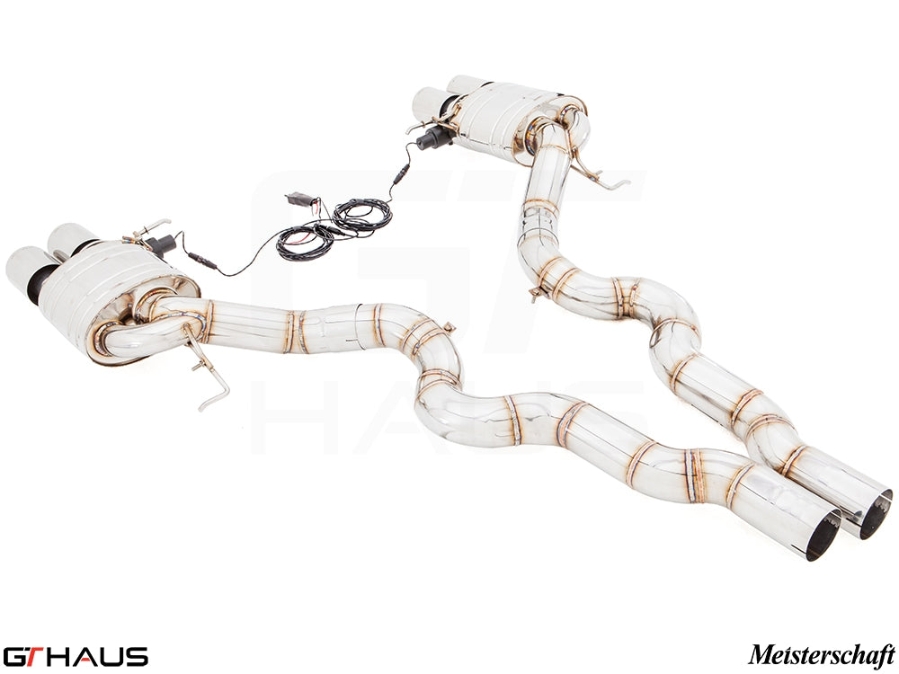 Premium exhaust system for BMW F12/13 M6 V8 Twin Turbo, featuring stainless steel construction and electronic valve control.