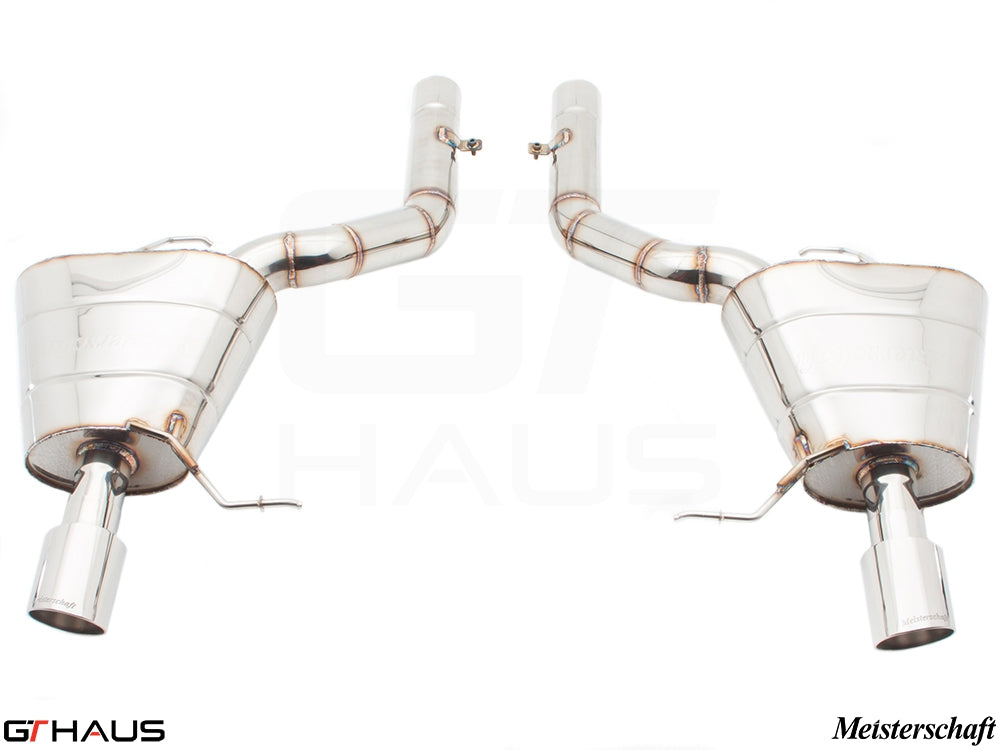 Premium exhaust system for BMW F12/F13 640i Coupe/Convertible (2012-2018) featuring stainless steel construction.