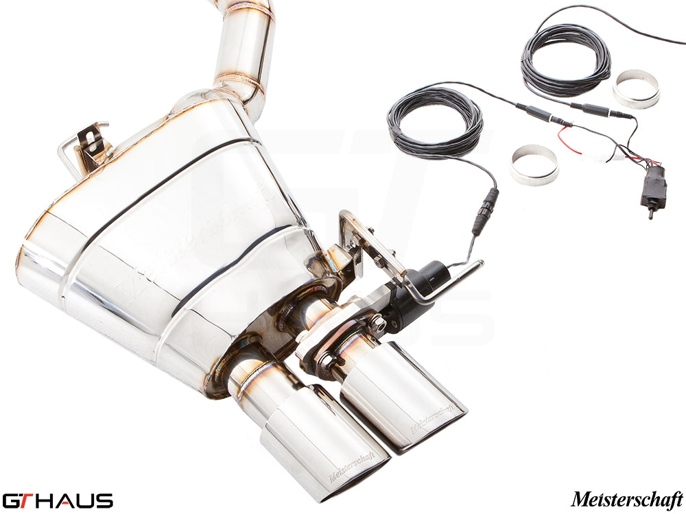 Premium exhaust system for BMW F12/F13 650i, featuring stainless steel construction and electronic valve control.