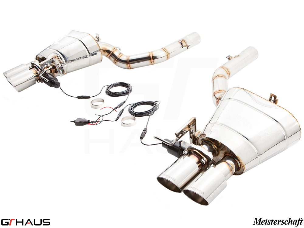 Premium exhaust system for BMW F12/F13 650i, featuring dual tips and electronic valve control for enhanced performance.