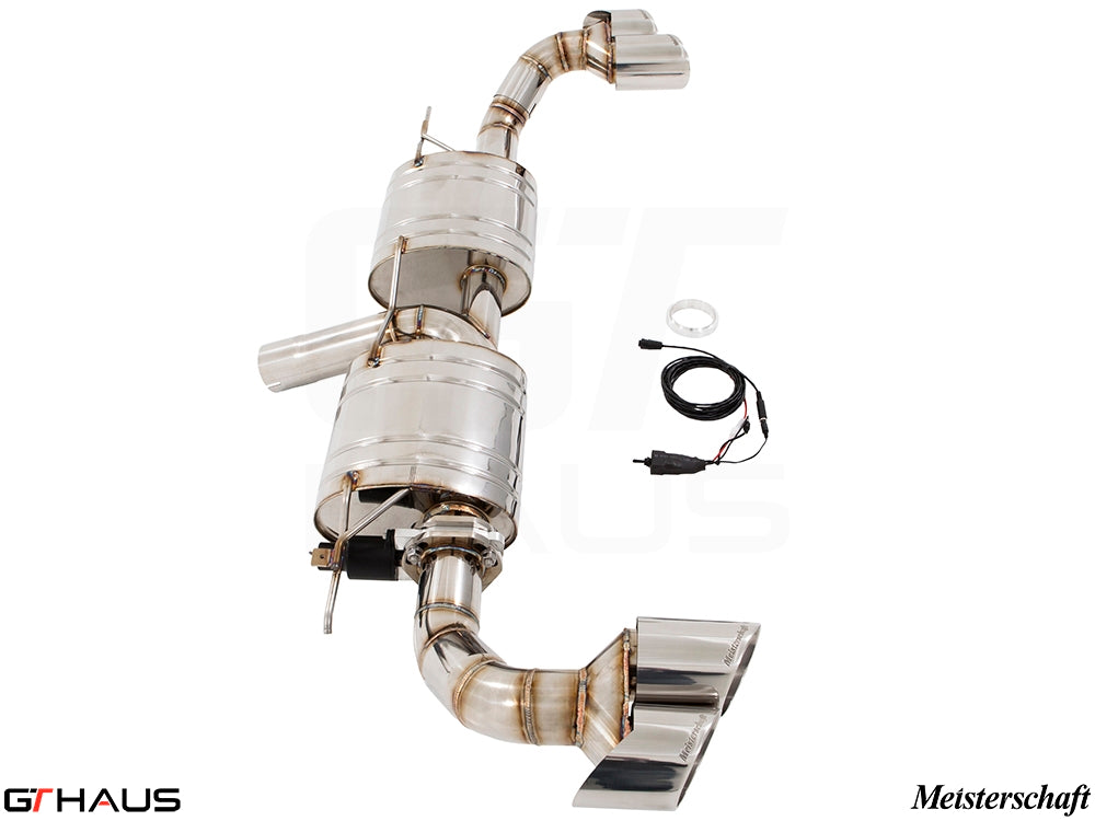 Premium performance exhaust system for BMW F15 X5 SAV 3.5i, featuring stainless steel construction and electronic valve control.