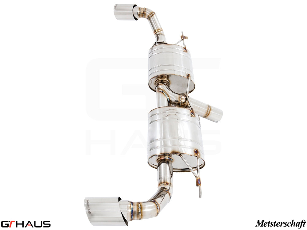 Premium Meisterschaft exhaust system for BMW F15 X5 SAV 3.5i, featuring stainless steel construction and enhanced performance.
