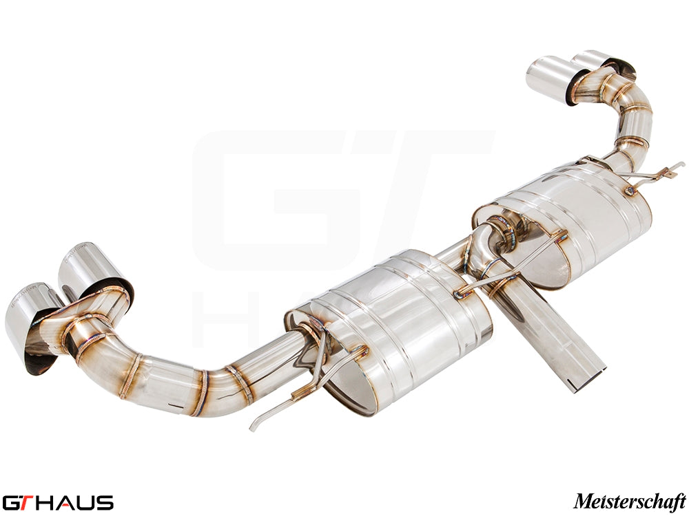 Premium stainless steel exhaust system for BMW F15 X5 SAV 3.5i N55 Turbo, enhancing performance and sound.