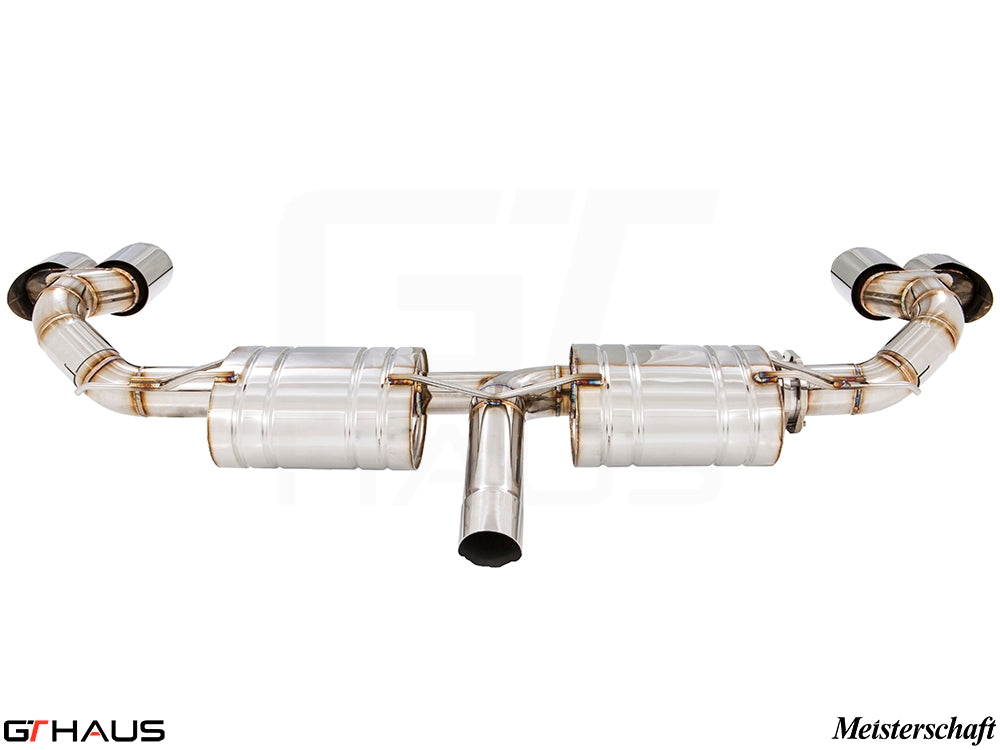 Premium Meisterschaft exhaust system for BMW F15 X5 SAV 3.5i, enhancing performance and sound for N55 Turbo engines.